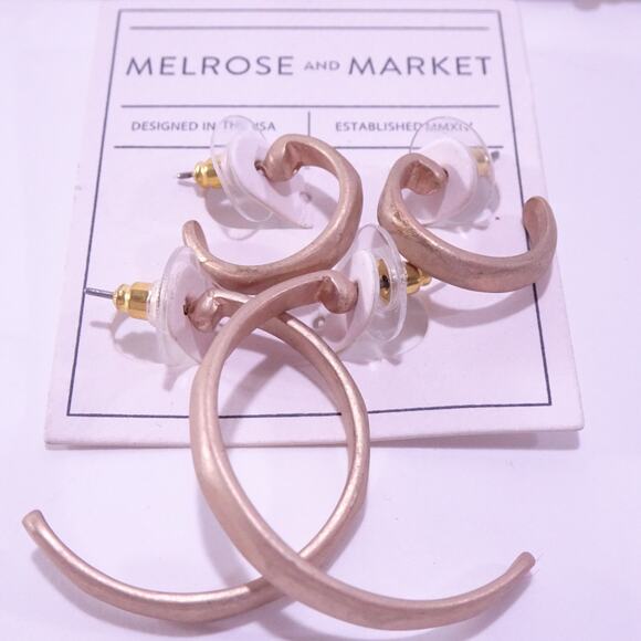 Ann Taylor Stud Ombre Blue Ear Climbers Nordstrom Hoop Earrings Set of 4 NWT 98 - Picture 10 of 11